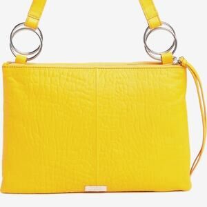 Vince Camuto Livy Leather Shoulder Bag - Mango Sorbet